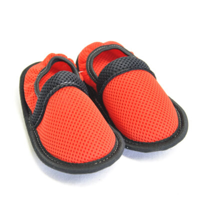 Otroški tekstilni copati osnovni model -rdeči